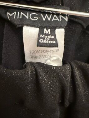 Ming Wang Black Sparkle Blouse